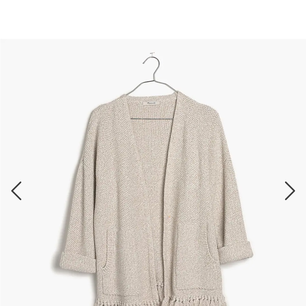 Madewell Fringe Cardigan Sweater